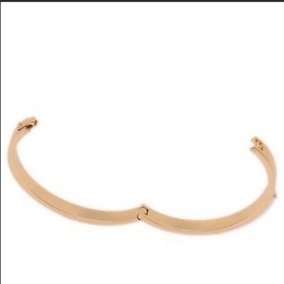 Coach Gold / Silver Hinged Bangle Bracelet - Picture 5 of 6